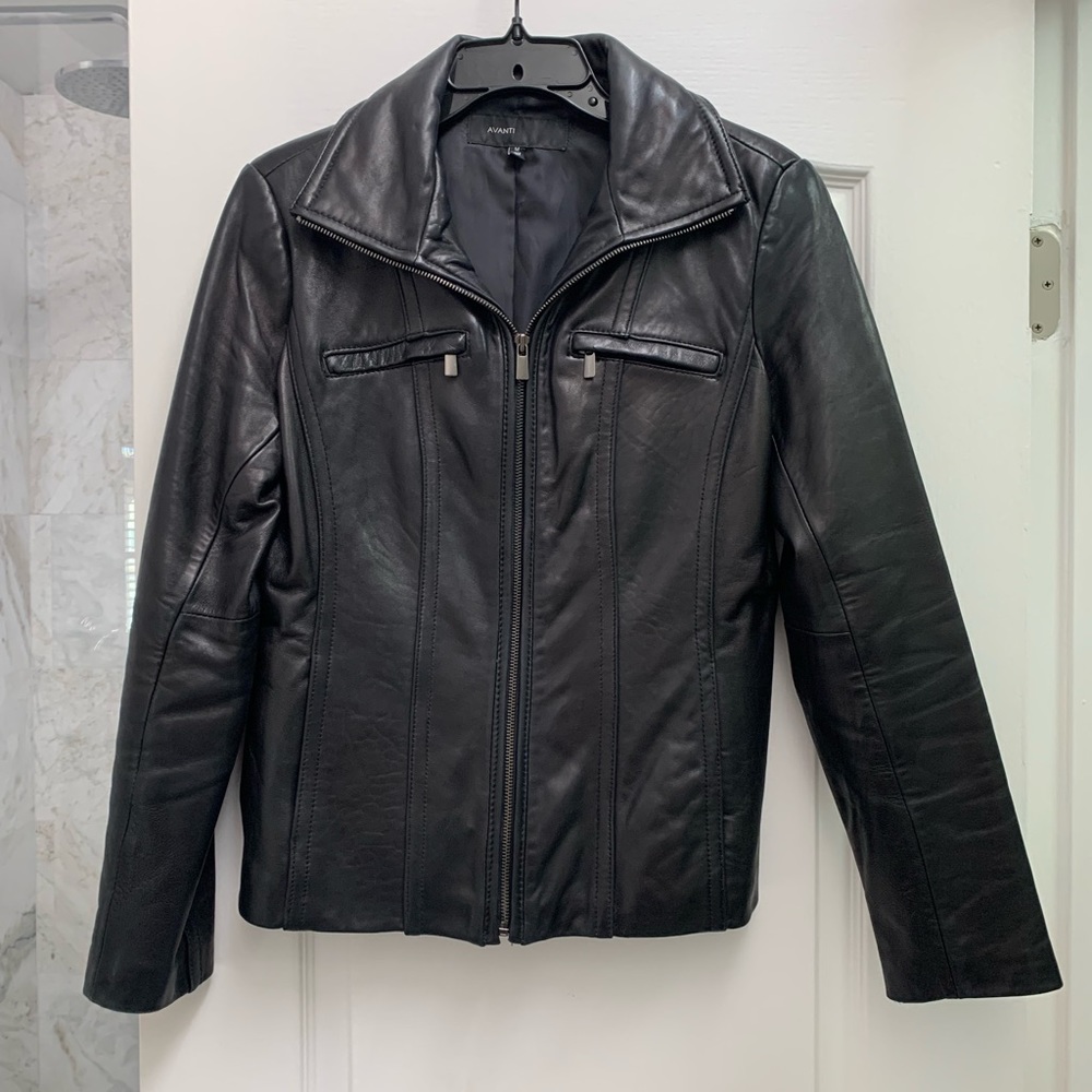 Women’s Black Leather Jacket